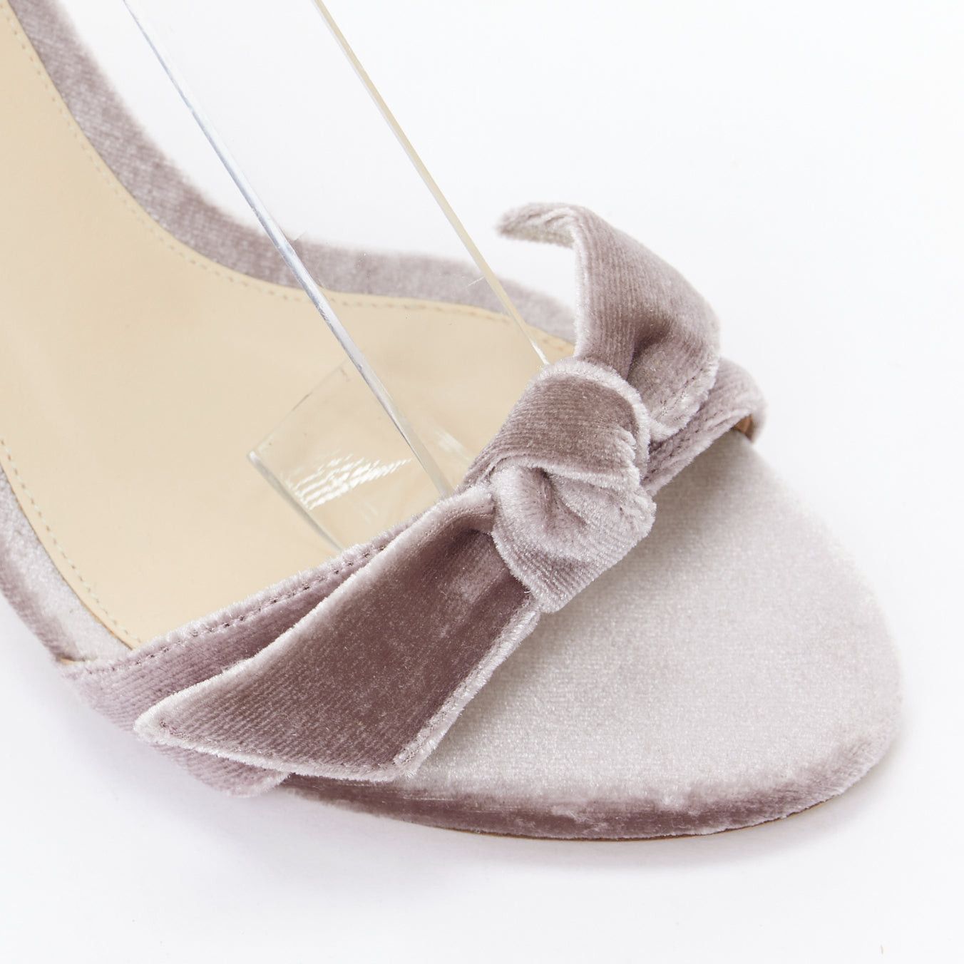 Alexandre Birman ALEXANDRE BIRMAN Clarita blush pink velvet bow tie sandal heels EU35 Size US 5 / IT 35 - 7 Thumbnail