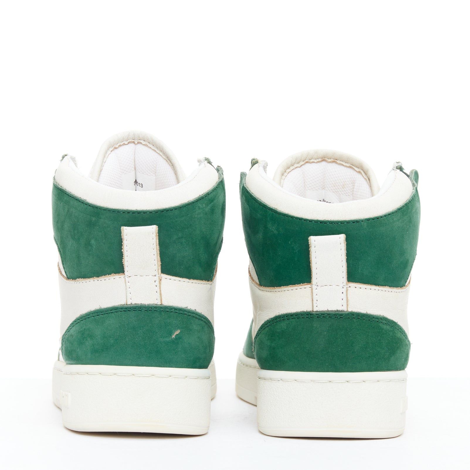 Axel Arigato AXEL ARIGATO Dice green seude white leather high top sneakers EU36 Size US 6 / IT 36 - 5 Thumbnail