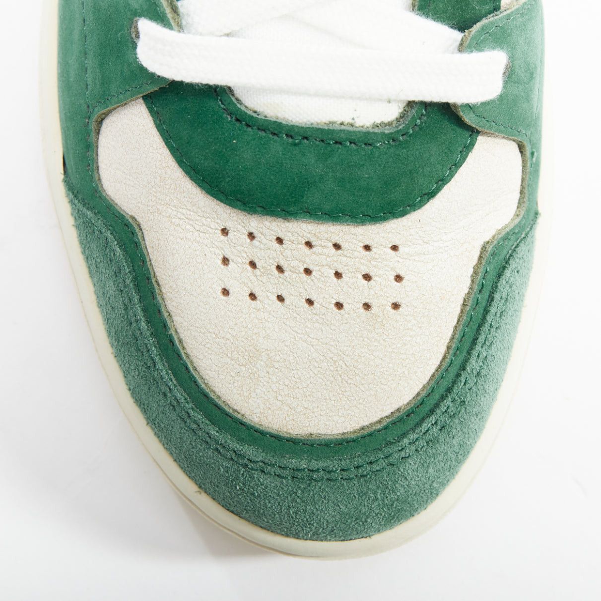 Axel Arigato AXEL ARIGATO Dice green seude white leather high top sneakers EU36 Size US 6 / IT 36 - 6 Thumbnail