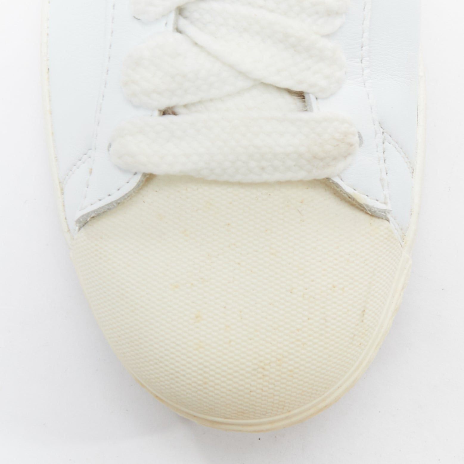 Moncler MONCLER Angeline brown fur trim white leather chunky sneakers EU37 Size US 7 / IT 37 - 6 Thumbnail