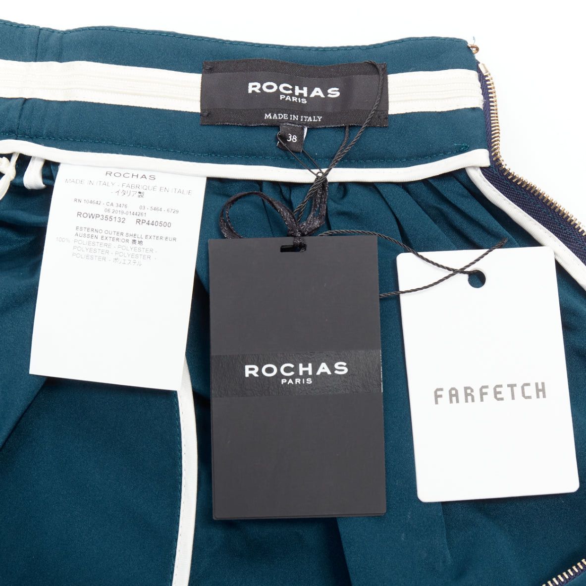 Rochas ROCHAS teal blue high waist full bubble midi cocktail skirt IT38 XS Size 26" / US 2 / IT 38 - 8 Thumbnail