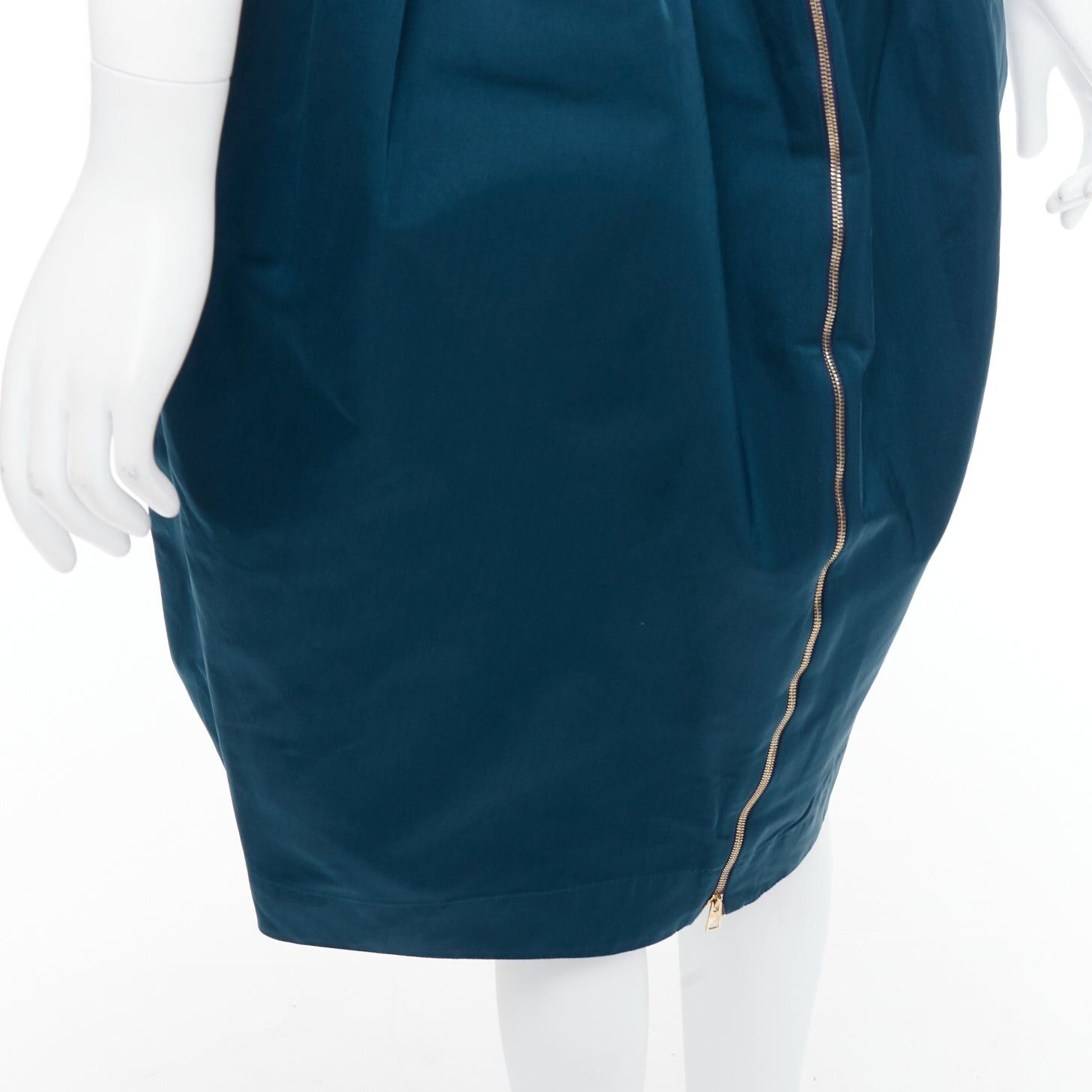 Rochas ROCHAS teal blue high waist full bubble midi cocktail skirt IT38 XS Size 26" / US 2 / IT 38 - 7 Thumbnail