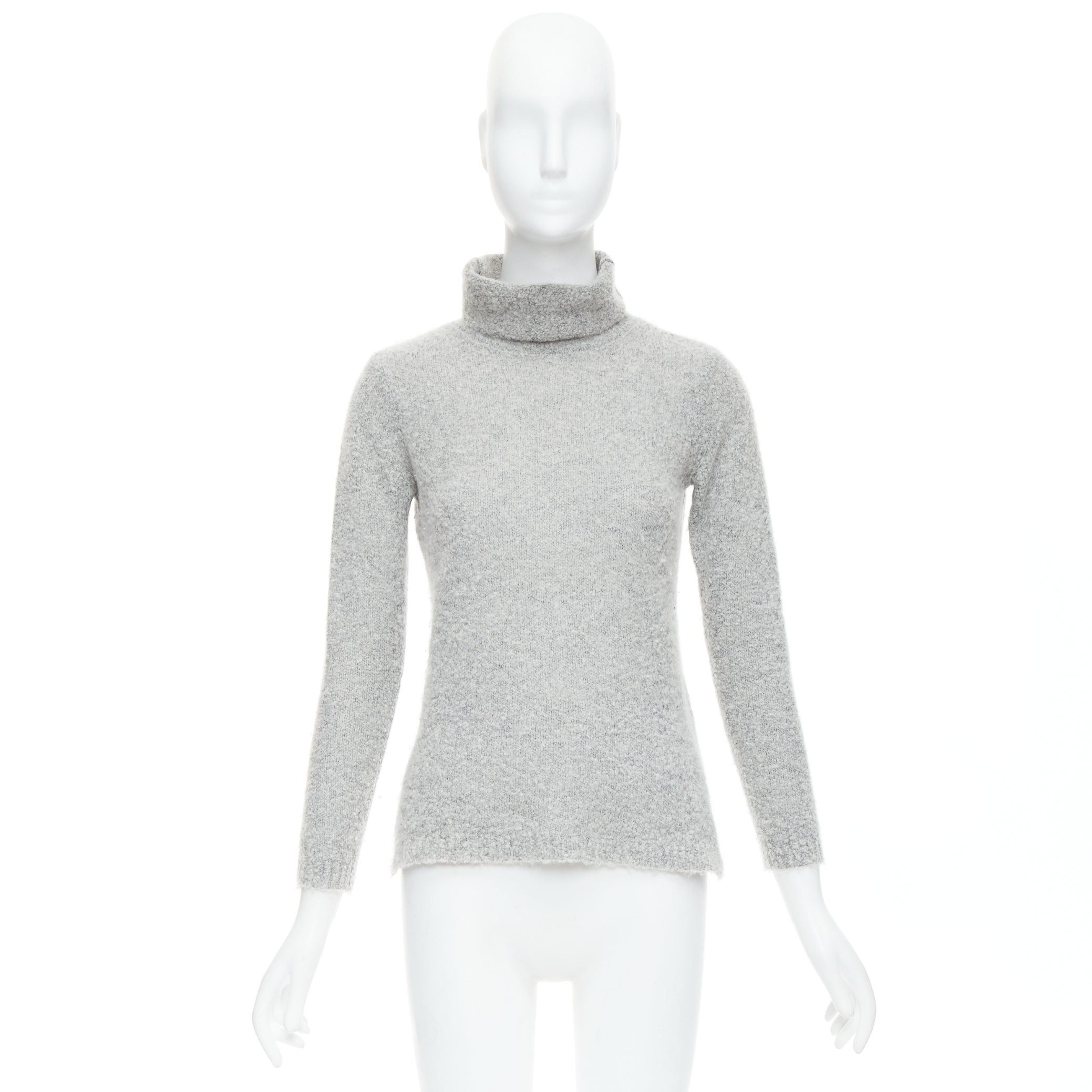 Club Monaco CLUB MONACO 100% cashmere grey turtleneck long sweater XS Size S / US 4 / IT 40 - 9 Thumbnail