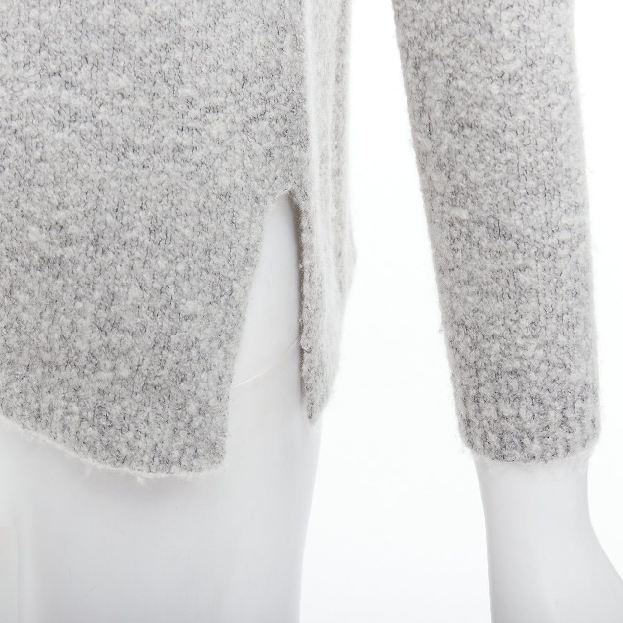 Club Monaco CLUB MONACO 100% cashmere grey turtleneck long sweater XS Size S / US 4 / IT 40 - 7 Thumbnail