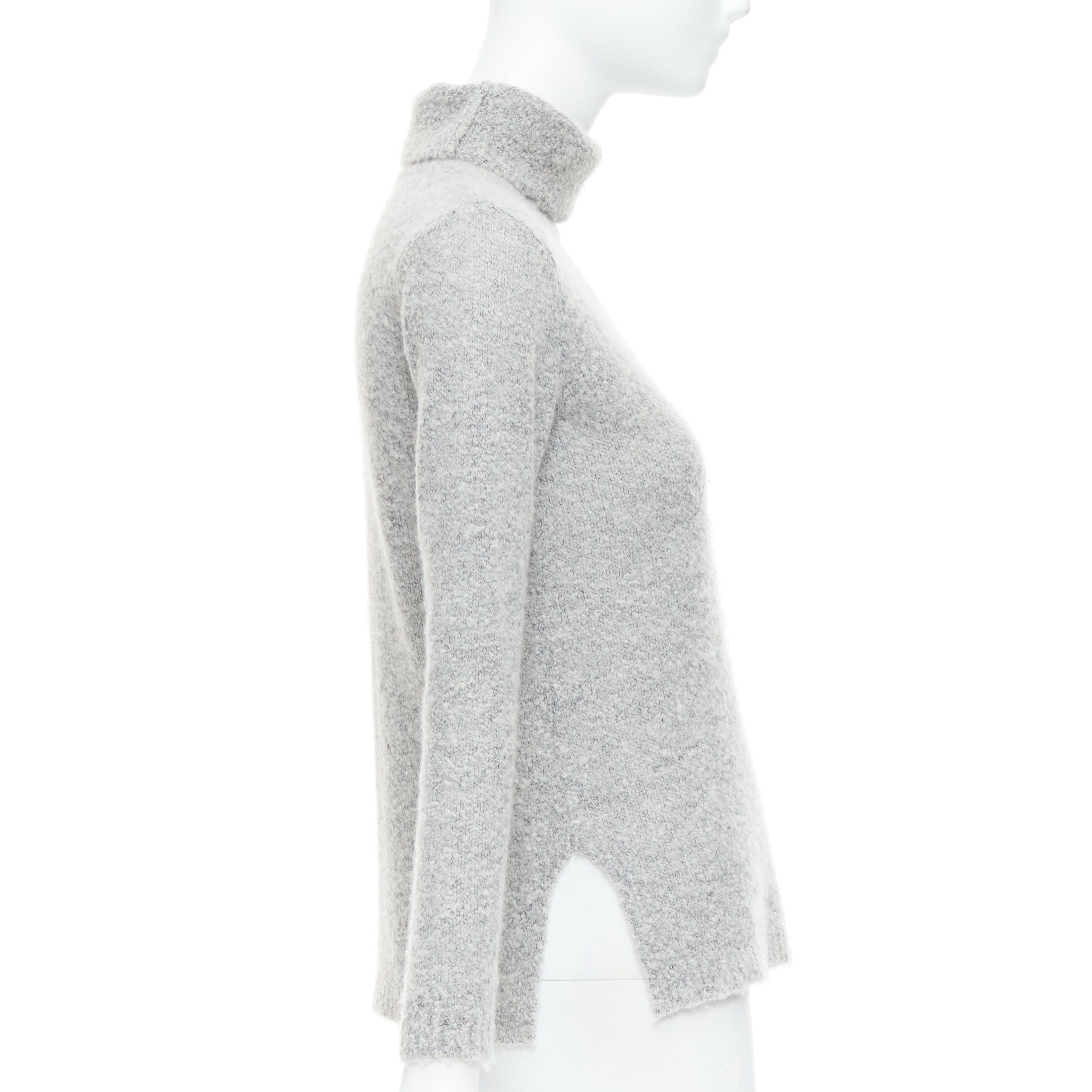 Club Monaco CLUB MONACO 100% cashmere grey turtleneck long sweater XS Size S / US 4 / IT 40 - 4 Thumbnail