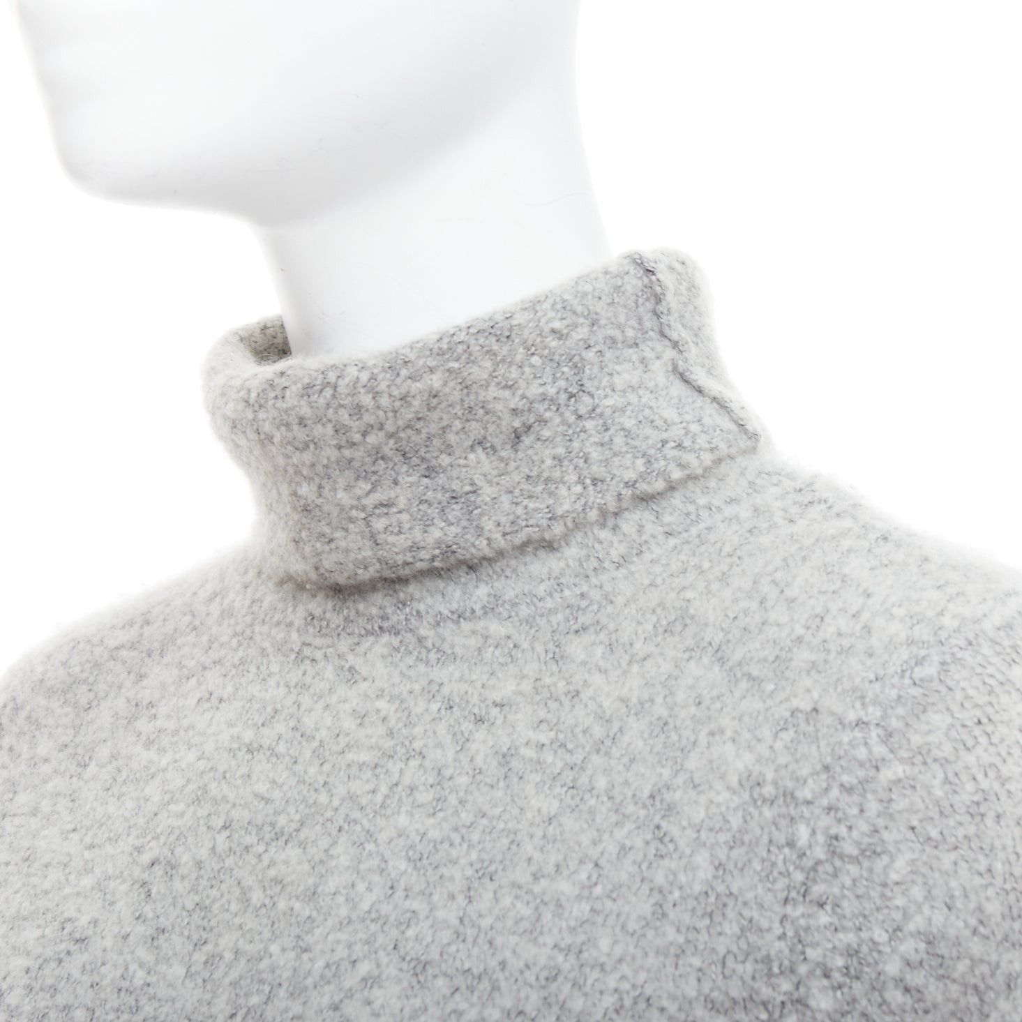 Club Monaco CLUB MONACO 100% cashmere grey turtleneck long sweater XS Size S / US 4 / IT 40 - 2 Thumbnail