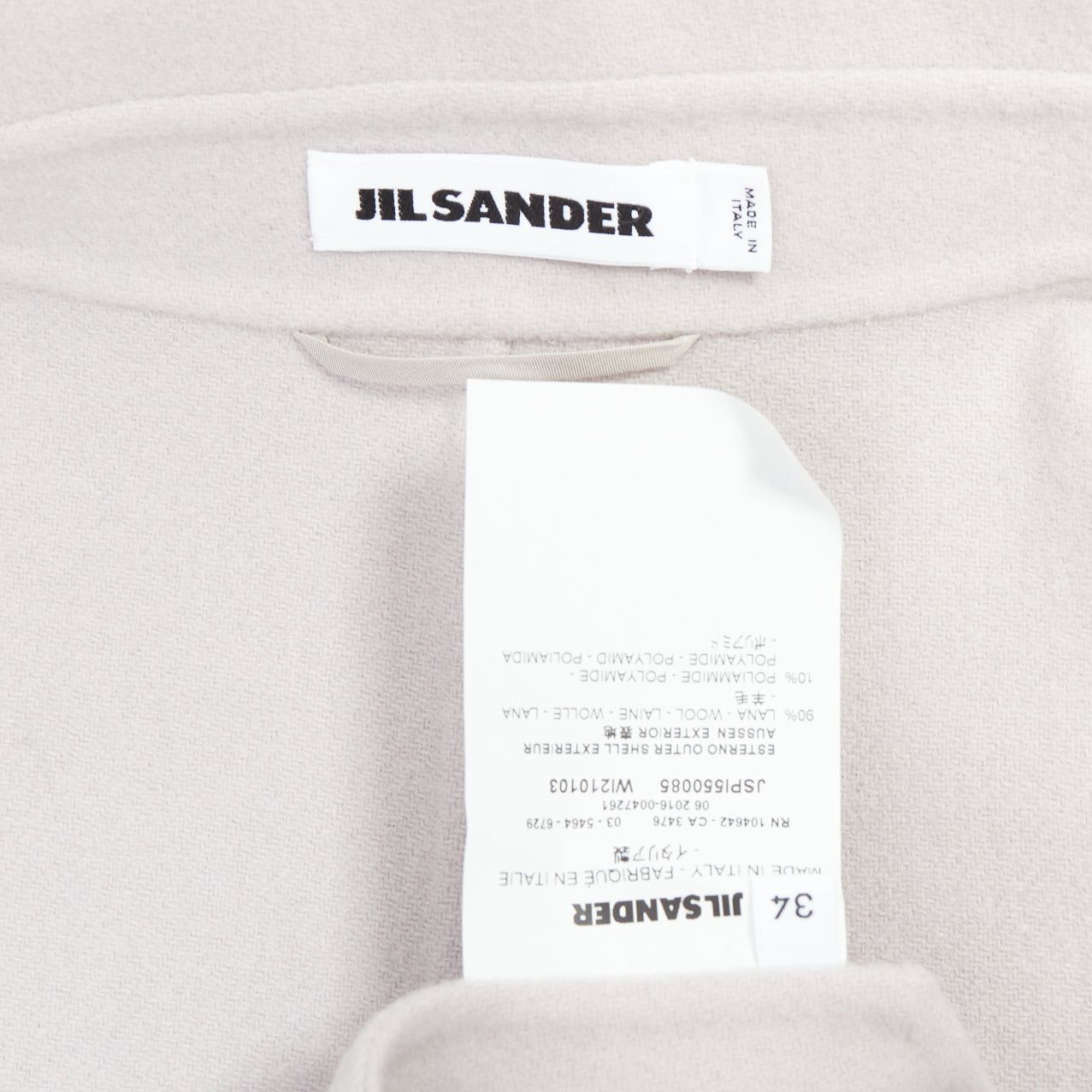 Jil Sander JIL SANDER light grey wool blend double breasted vest coat FR34 XS Size XS / US 0-2 / IT 36-38 - 9 Thumbnail