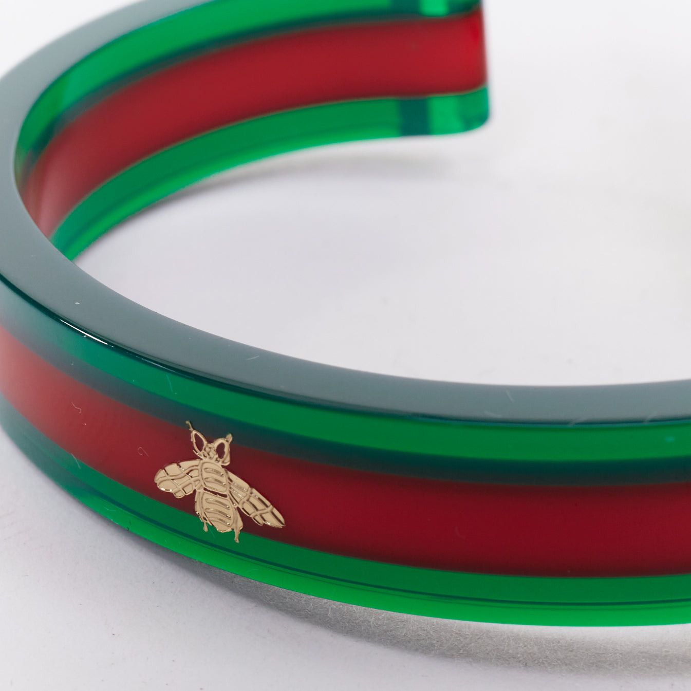 Gucci GUCCI 2018 Plexi Web green red 143.5 skeleton dial rectangular frame watch Size ONE SIZE - 2 Thumbnail