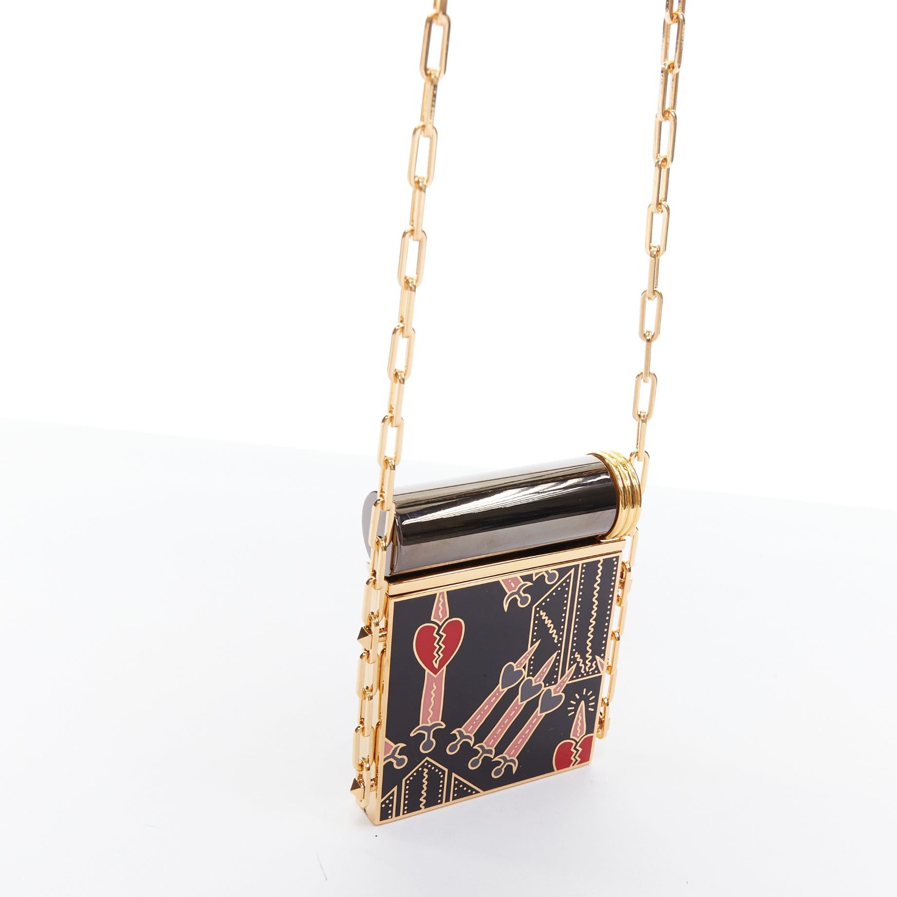 Valentino VALENTINO 2017 Runway Loveblade minaudiere compact mirror crossbody bag Size ONE SIZE - 3 Thumbnail