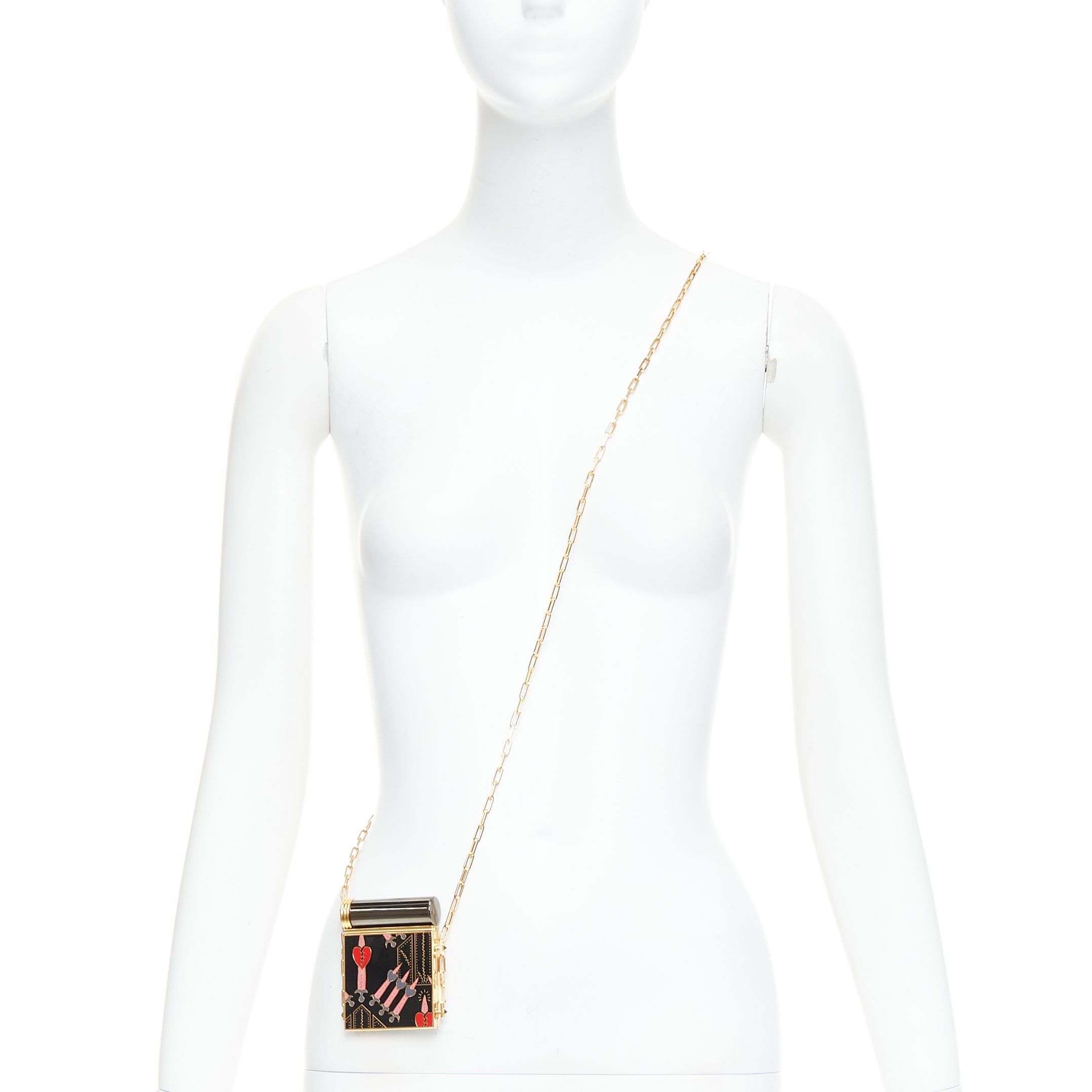 Valentino VALENTINO 2017 Runway Loveblade minaudiere compact mirror crossbody bag Size ONE SIZE - 2 Thumbnail