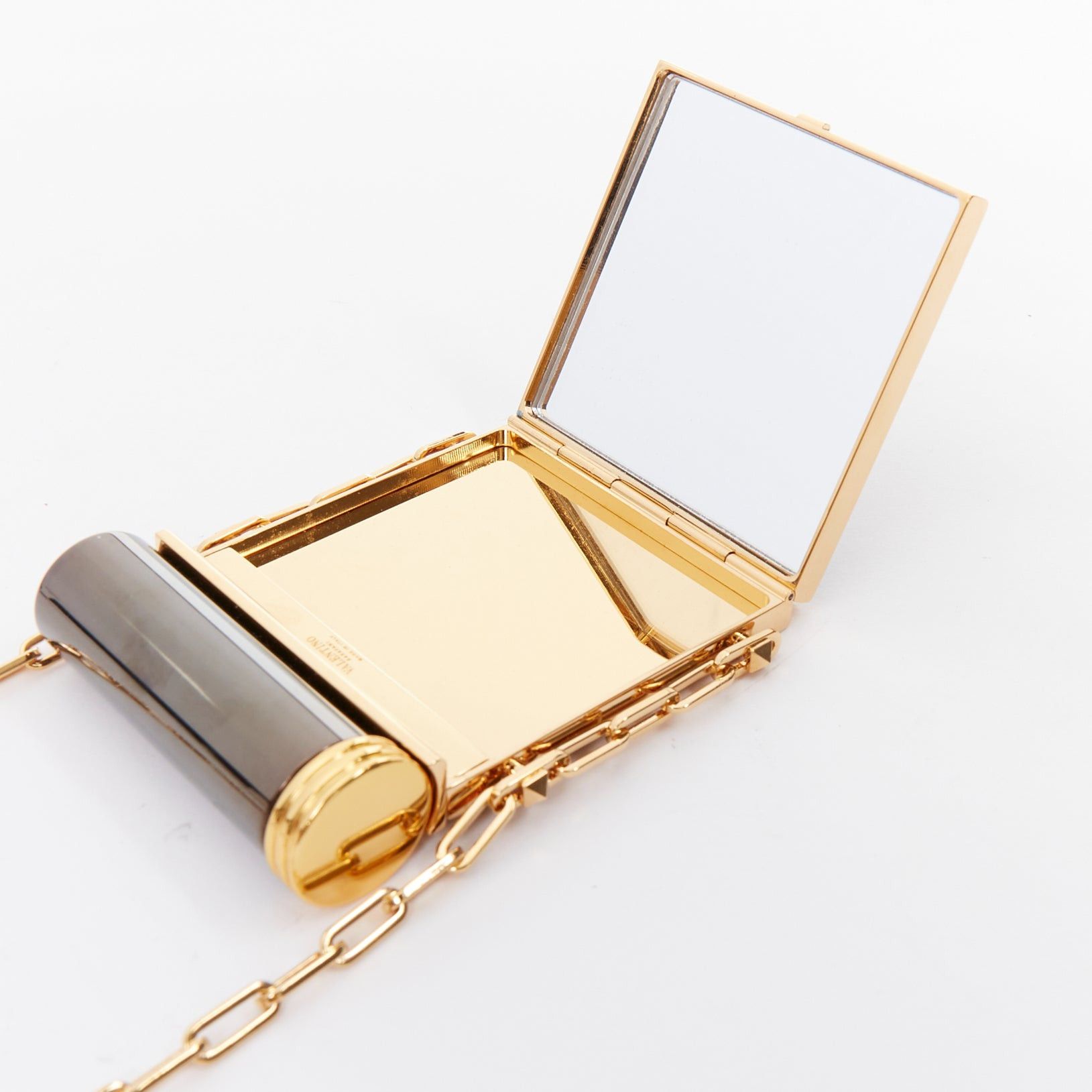 Valentino VALENTINO 2017 Runway Loveblade minaudiere compact mirror crossbody bag Size ONE SIZE - 6 Thumbnail