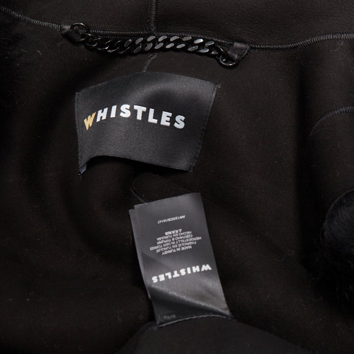 Whistles WHISTLES black 100% lamb leather fur high vest jacket XS Size S / US 4 / IT 40 - 8 Thumbnail