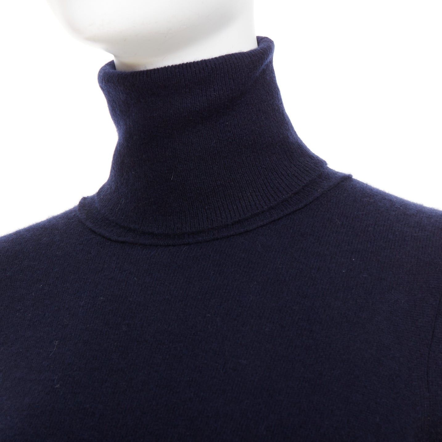 Vince VINCE 100% cashmere navy long sleeve minimal turtleneck sweater XXS Size XS / US 0-2 / IT 36-38 - 2 Thumbnail