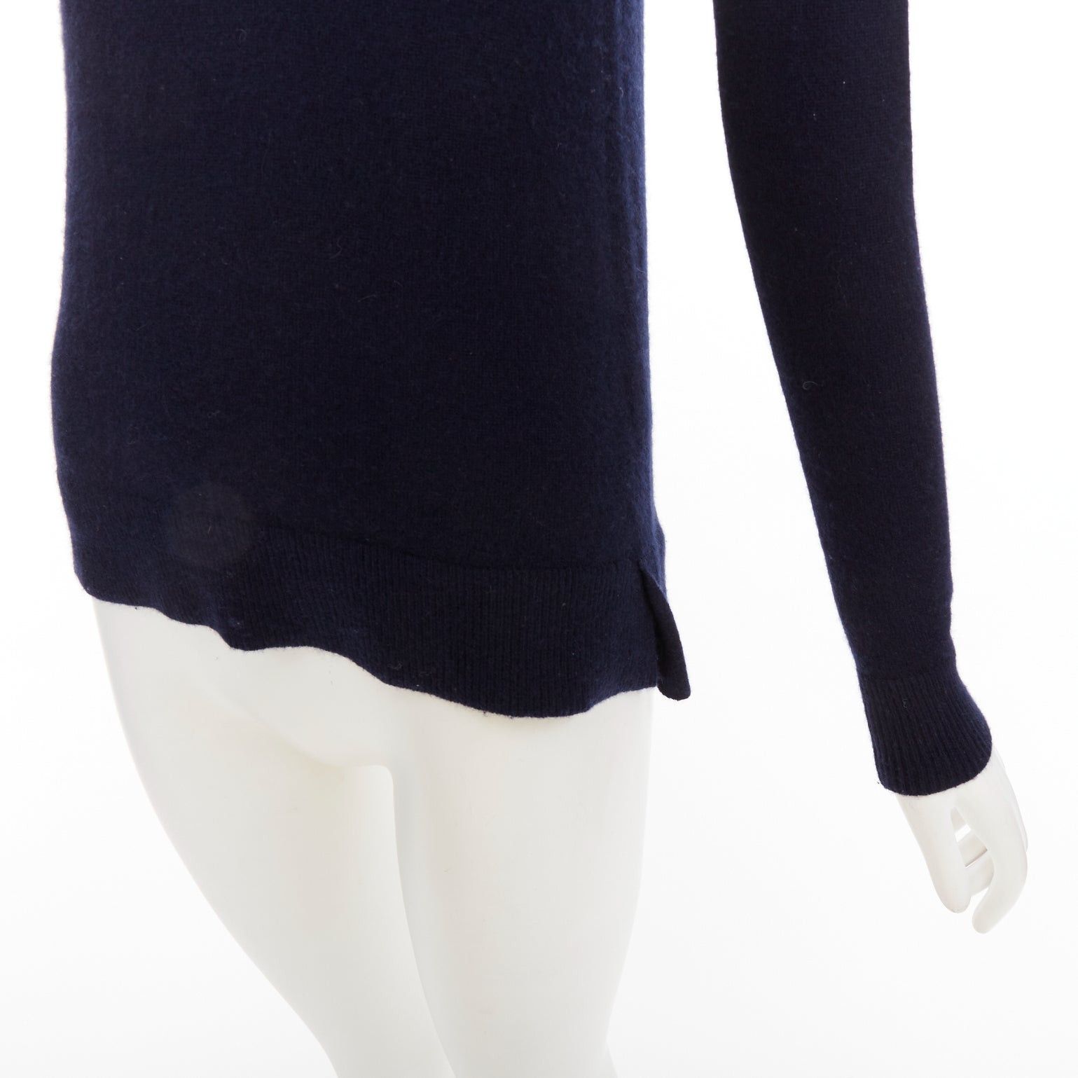 Vince VINCE 100% cashmere navy long sleeve minimal turtleneck sweater XXS Size XS / US 0-2 / IT 36-38 - 7 Thumbnail