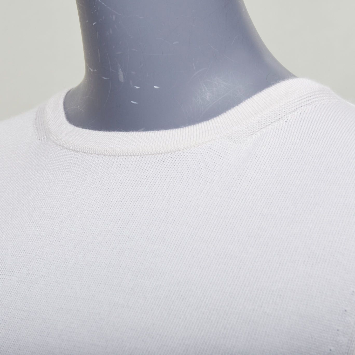 Hermes HERMES beige cashmere silk silver H charm short sleeve pullover sweater FR36 S Size S / US 4 / IT 40 - 7 Thumbnail
