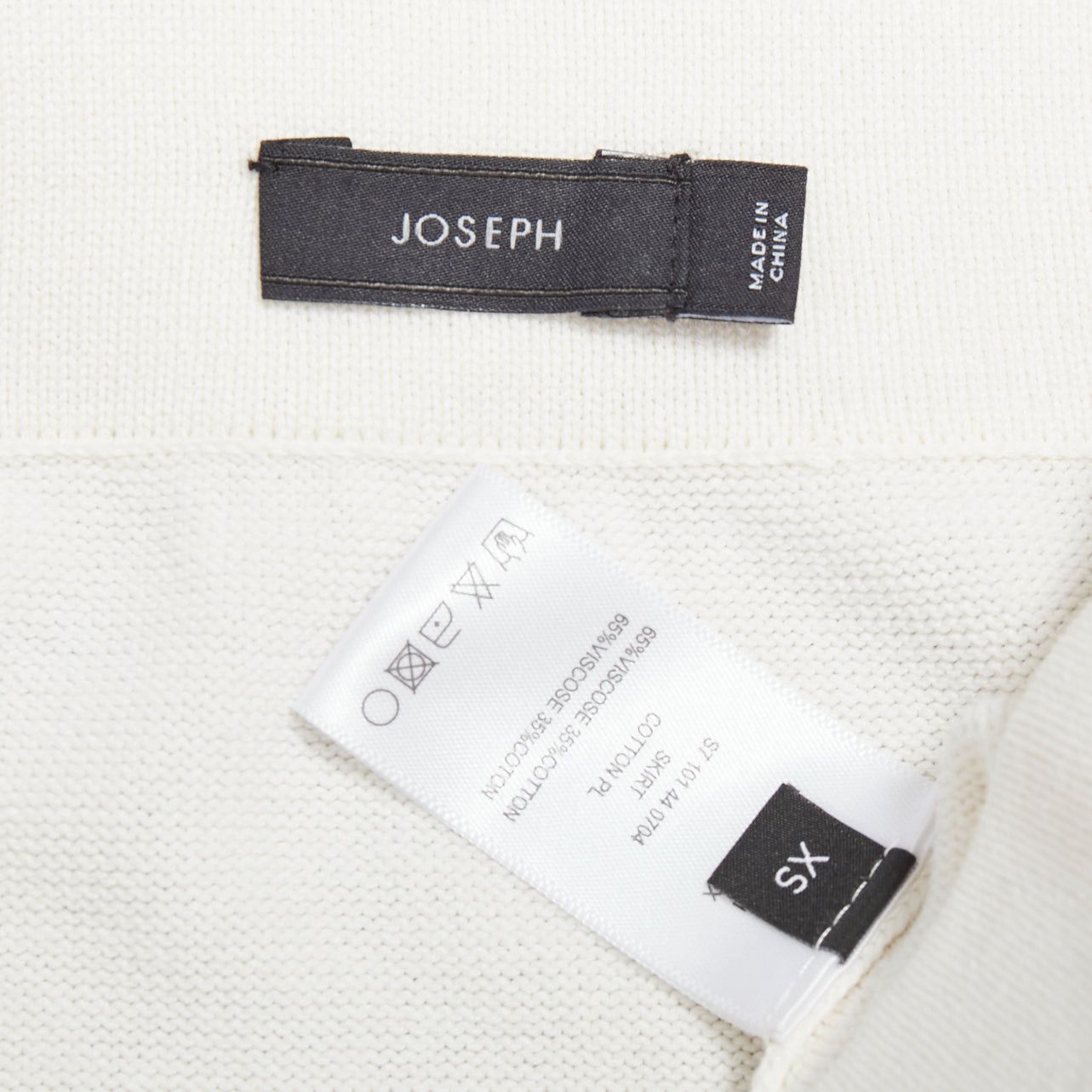 Joseph JOSEPH cream viscose blend hi bateau neck raglan sack dress FR34 XS Size 26" / US 2 / IT 38 - 8 Thumbnail