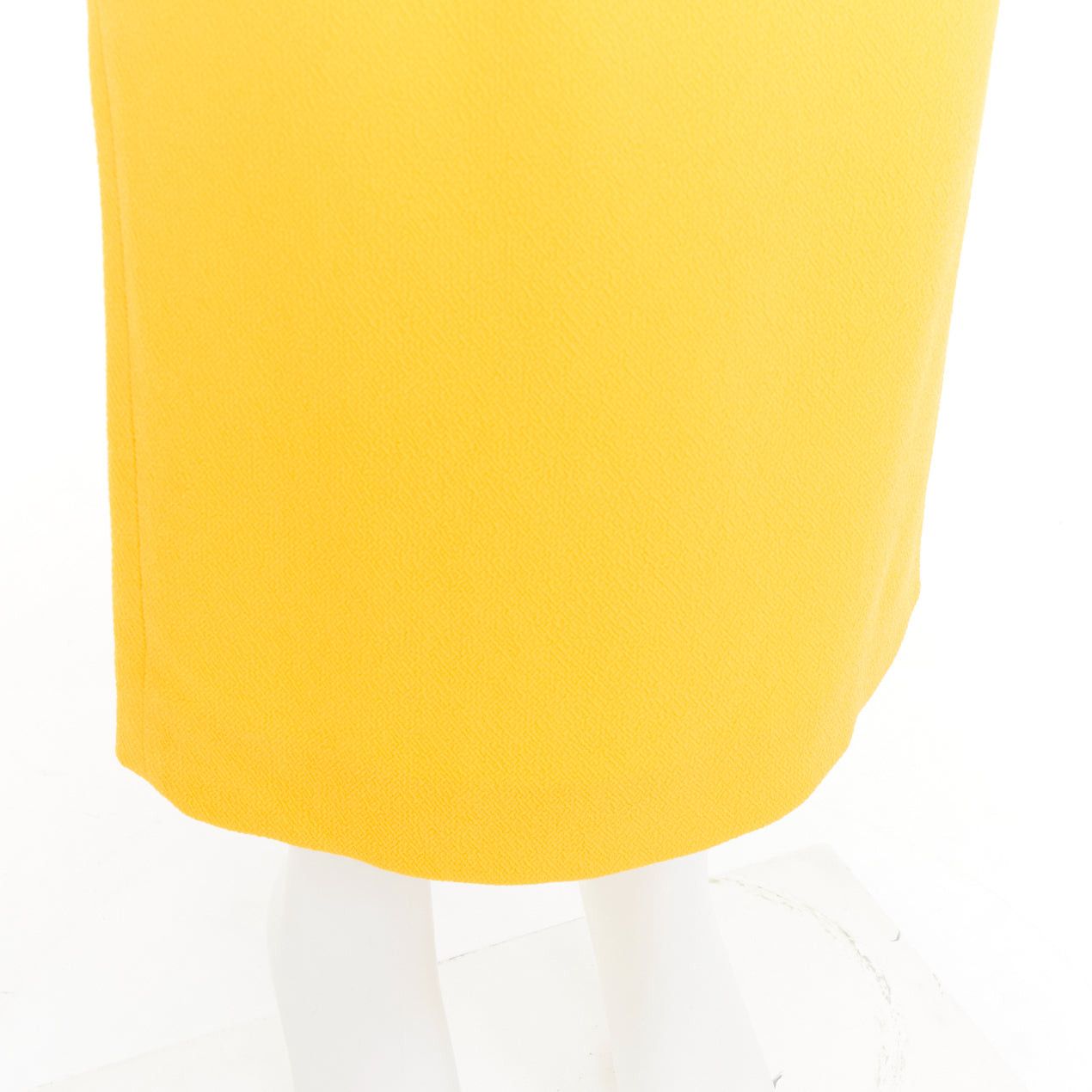 Emilia Wickstead EMILIA WICKSTEAD yellow double crepe high waisted darted pencil skirt UK8 S Size 27" / US 4 / IT 40 - 7 Thumbnail