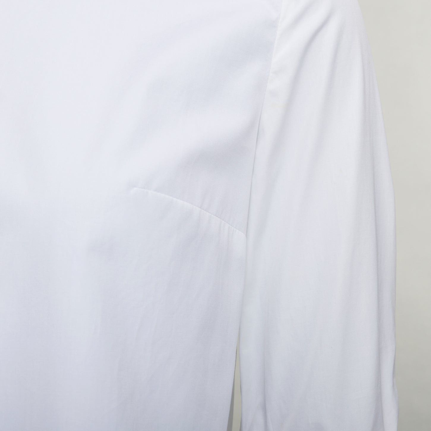 ROKSANDA ROKSANDA cream cotton fit flare ruffled cuff fitted crew neck shirt UK6 XS Size XS / US 0-2 / IT 36-38 - 7 Thumbnail