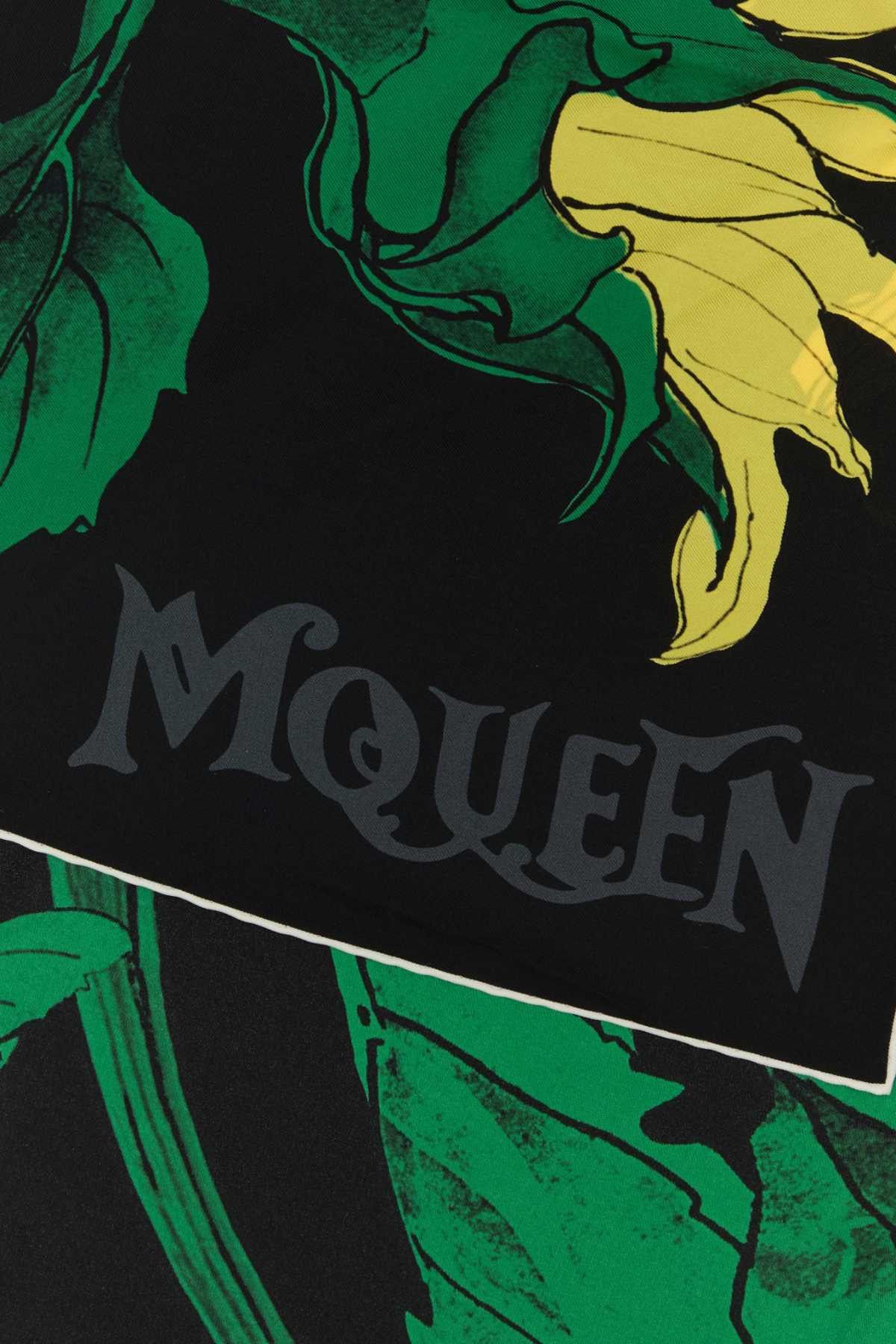 Alexander McQueen Printed Silk Foulard Size ONE SIZE - 2 Thumbnail