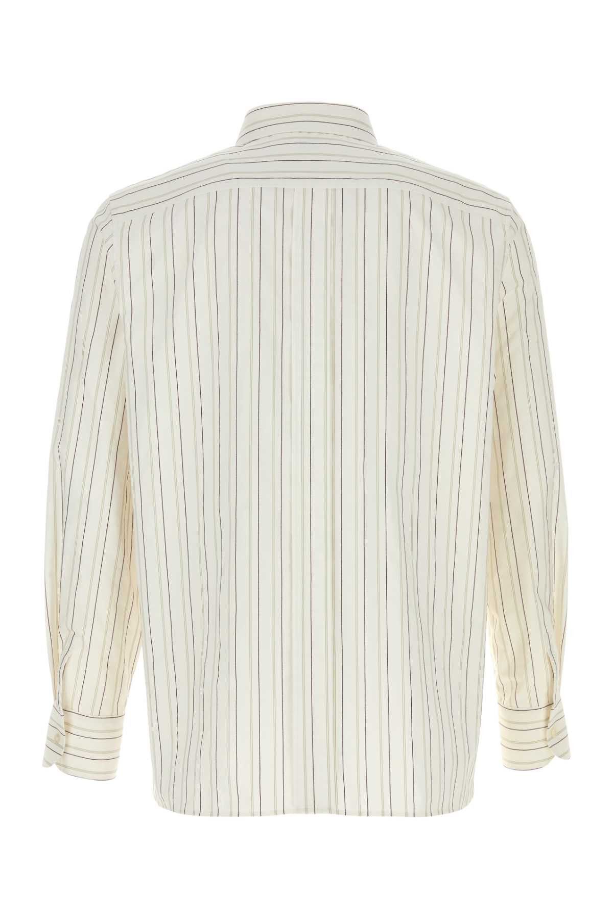 Saint Laurent Paris Embroidered Cotton Shirt Size US L / EU 52-54 / 3 - 2 Thumbnail