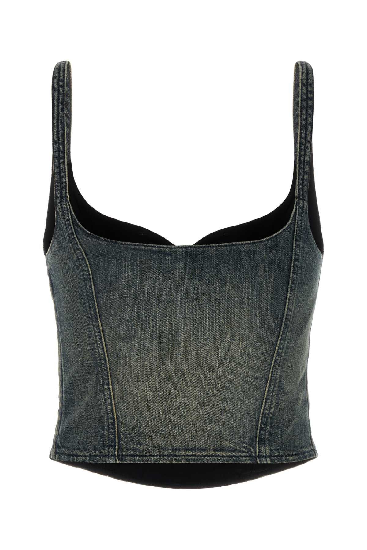 Balenciaga Denim Top Size S / US 4 / IT 40 - 2 Thumbnail
