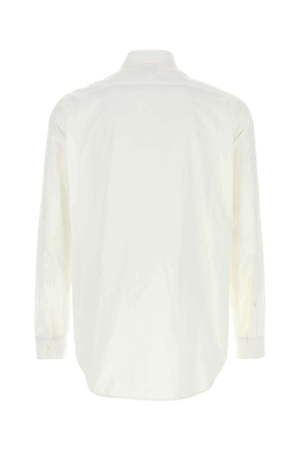 Balenciaga White Poplin Shirt Size US L / EU 52-54 / 3 - 2 Thumbnail