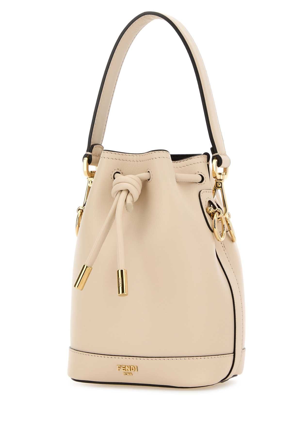 Fendi Ivory Leather Mon Tresor Bucket Bag Size ONE SIZE - 2 Thumbnail