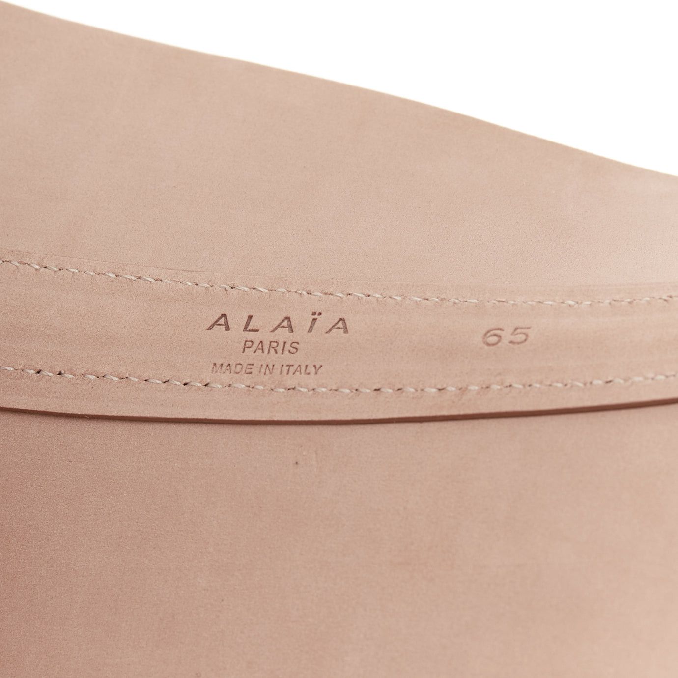 Alaia ALAIA black leather slim closure wide statement corset cinch belt 65cm Size ONE SIZE - 8 Thumbnail