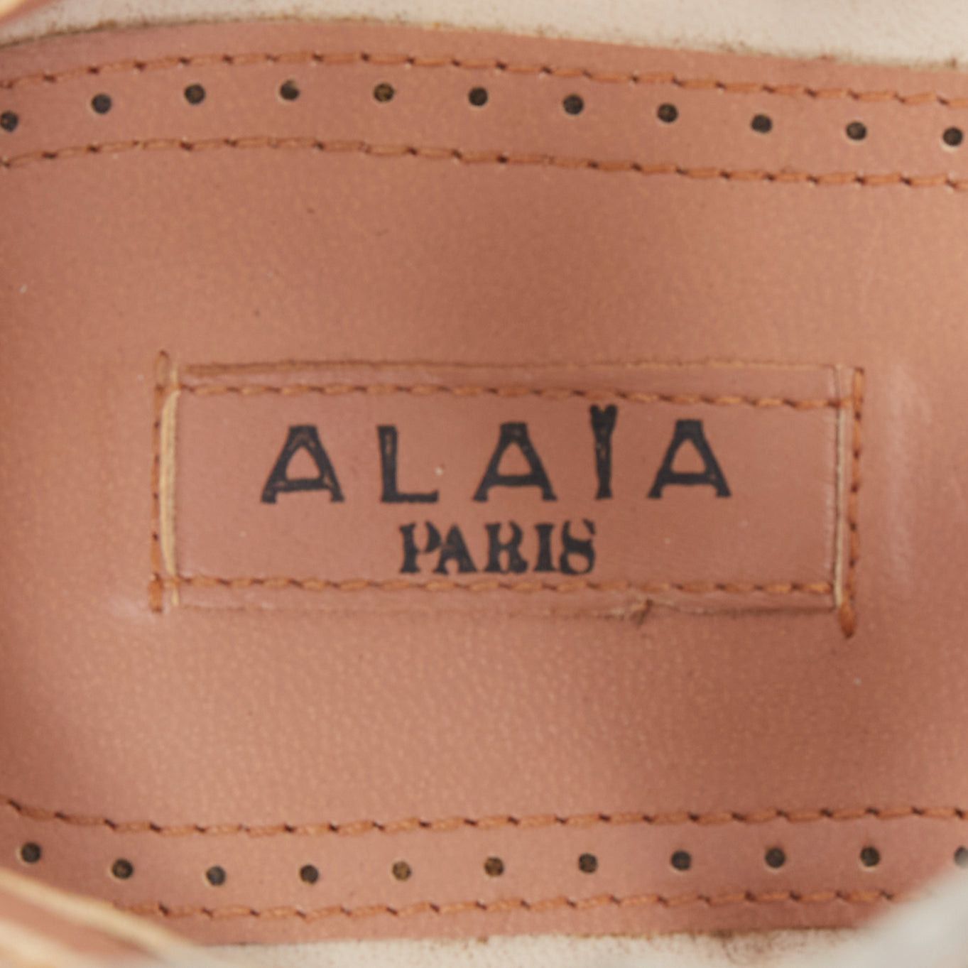 Alaia ALAIA silver square studded nude leather flat gladiator sandals EU36.5 Size US 6.5 / IT 36.5 - 10 Thumbnail