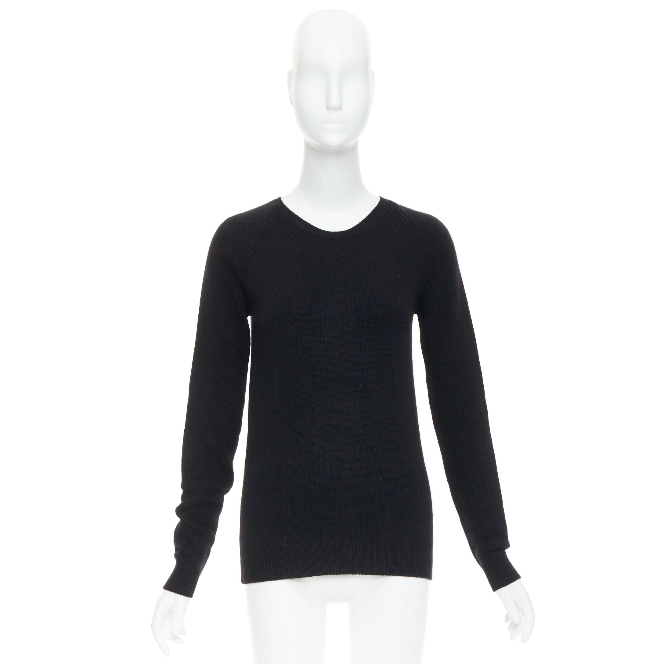 Stella McCartney STELLA MCCARTNEY black virgin wool cashmere raglan sweater IT34 XXS Size XXS / US 00 / IT 34 - 9 Thumbnail