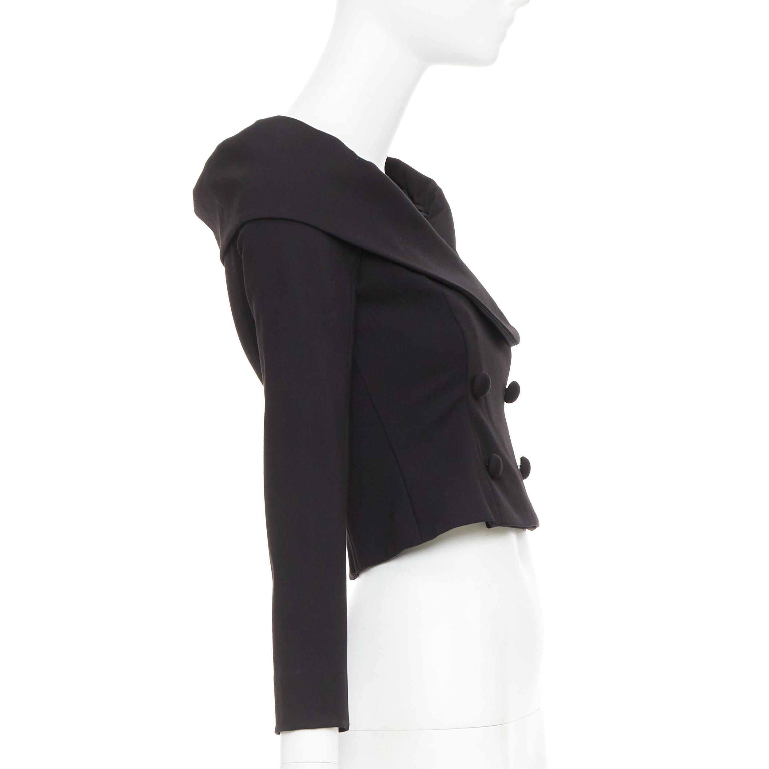 DOROTHEE SCHUMACHER DORATHEE SCHUMACHER Emotional Essense black crop off shoulder cropped top US1 XS Size S / US 4 / IT 40 - 4 Thumbnail