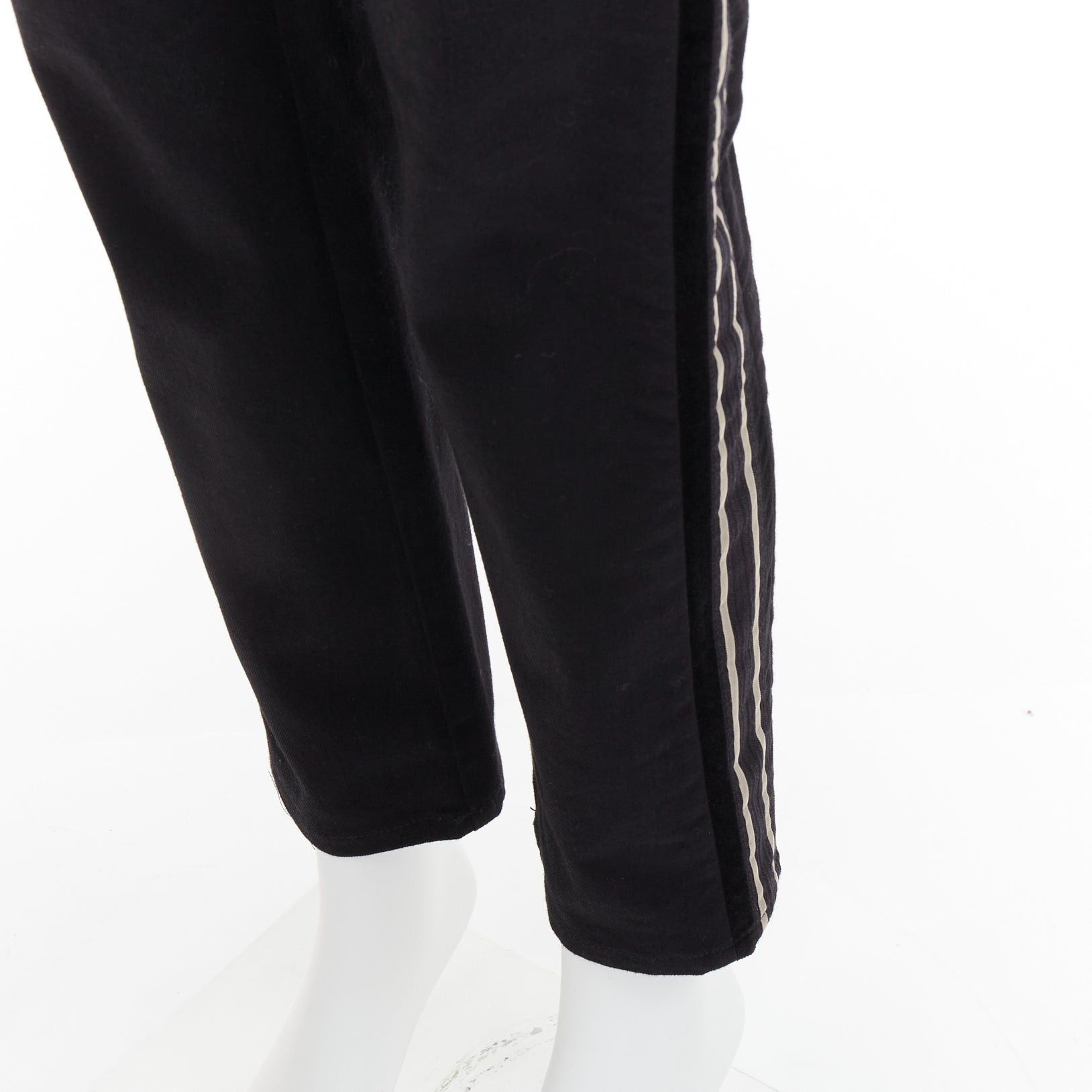 Dolce & Gabbana DOLCE GABBANA DENIM Skinny black heart logo embroidered cropped jeans Size US 30 / EU 46 - 7 Thumbnail