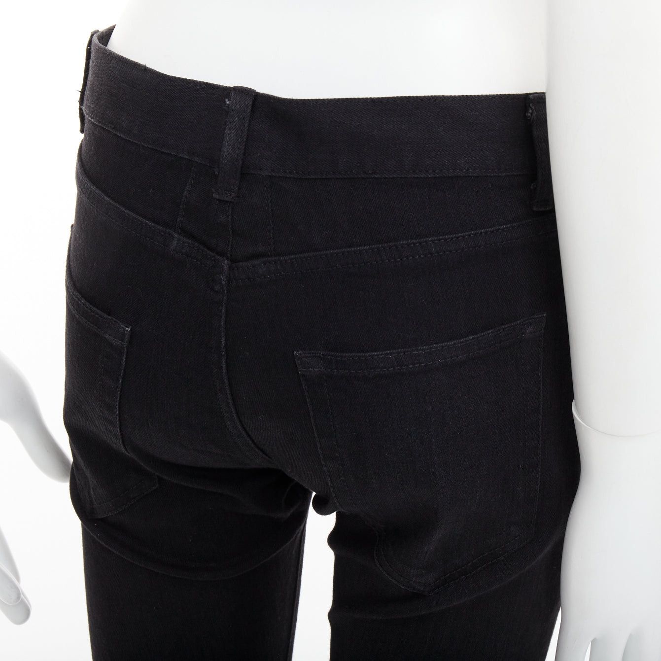 Saint Laurent Paris SAINT LAURENT 2013 D02 M/SK-LW black cropped jeans 30" Size US 30 / EU 46 - 6 Thumbnail
