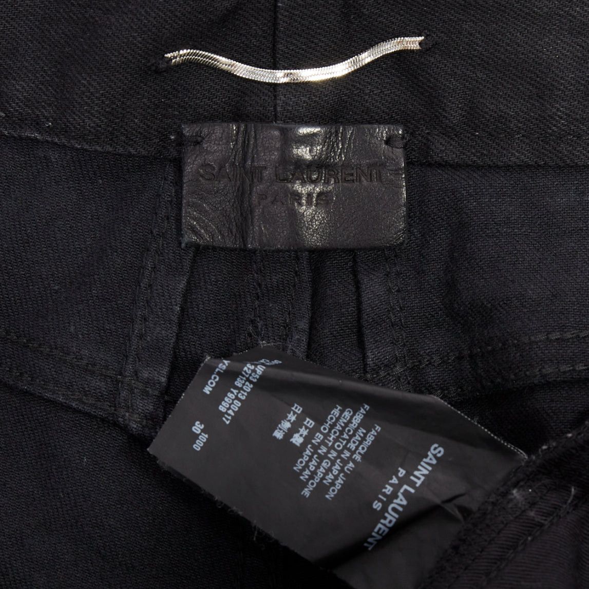 Saint Laurent Paris SAINT LAURENT 2013 D02 M/SK-LW black cropped jeans 30" Size US 30 / EU 46 - 8 Thumbnail