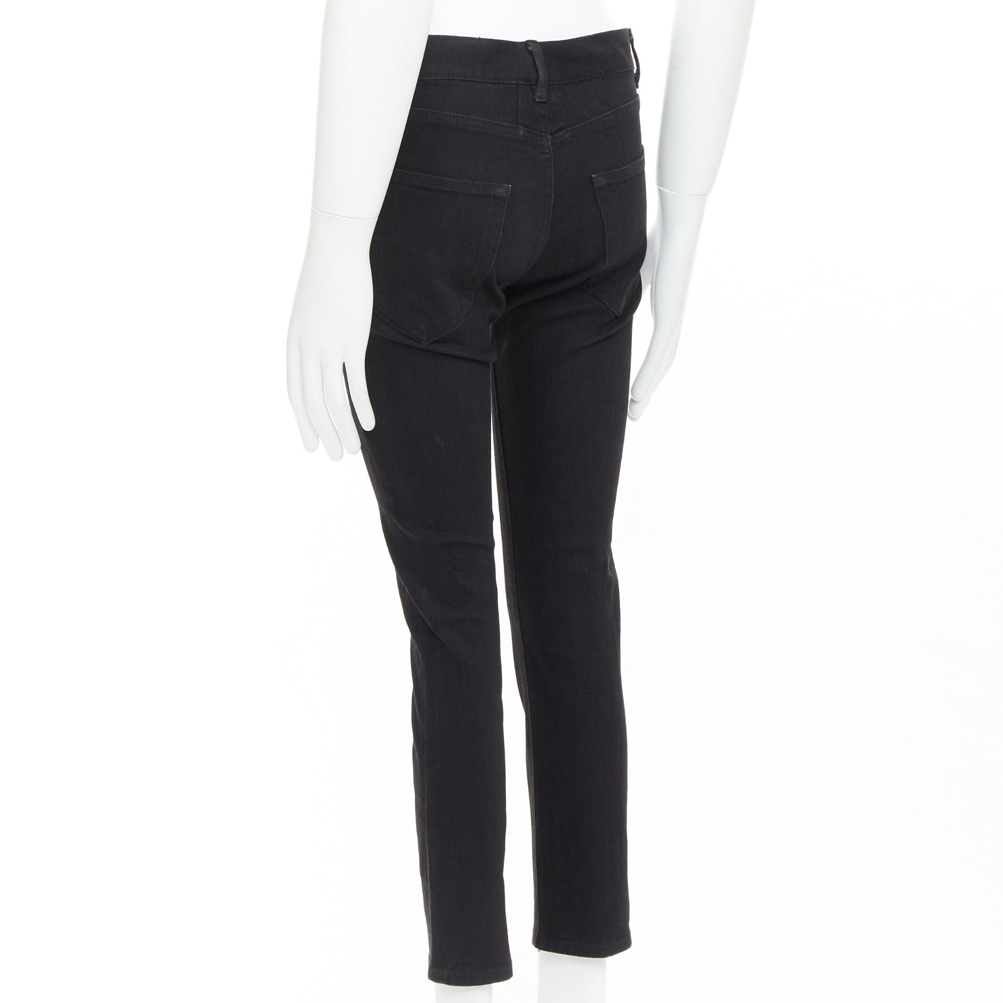 Saint Laurent Paris SAINT LAURENT 2013 D02 M/SK-LW black cropped jeans 30" Size US 30 / EU 46 - 5 Thumbnail