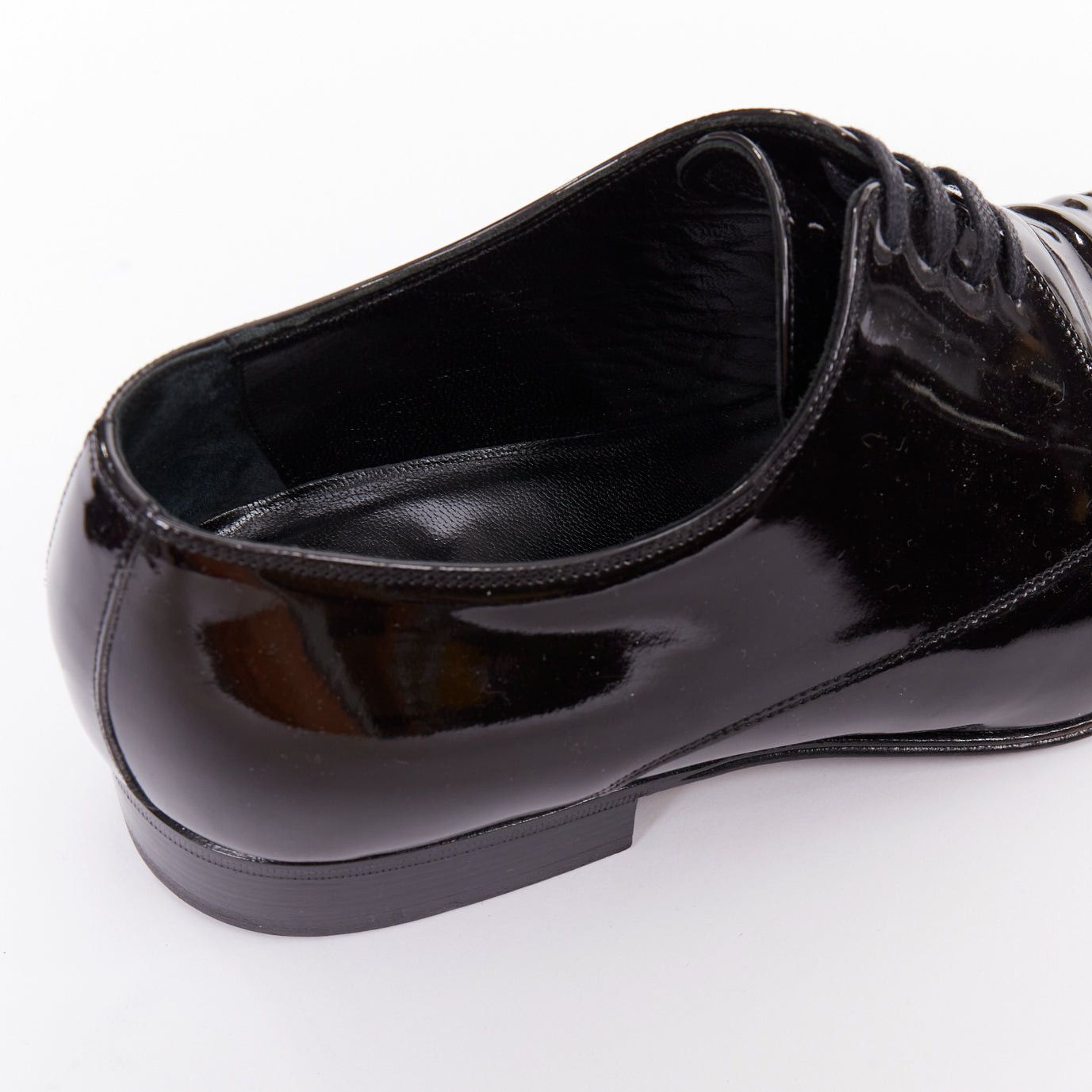 Dior DIOR HOMME black patent leather lace up classic brogue dress shoes EU40.5 Size US 7.5 / EU 40-41 - 8 Thumbnail
