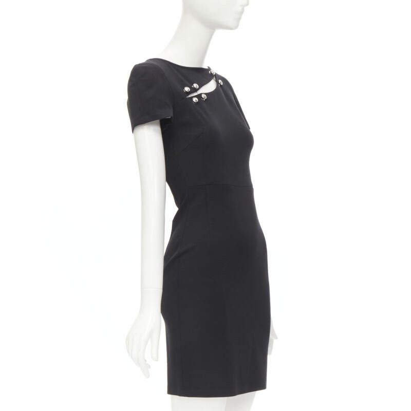 Versus VERSUS VERSACE Lionhead punk safety pin slash slit dress IT38 XS Size XS / US 0-2 / IT 36-38 - 3 Thumbnail