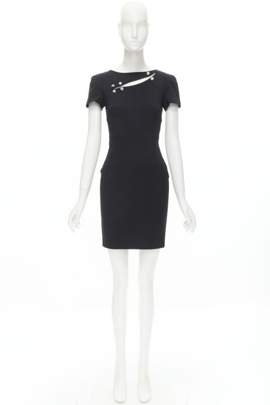 Versus VERSUS VERSACE Lionhead punk safety pin slash slit dress IT38 XS Size XS / US 0-2 / IT 36-38 - 9 Thumbnail