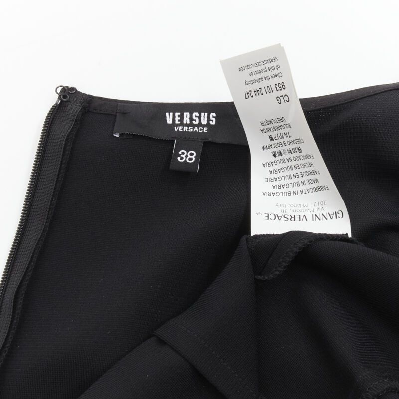 Versus VERSUS VERSACE Lionhead punk safety pin slash slit dress IT38 XS Size XS / US 0-2 / IT 36-38 - 8 Thumbnail