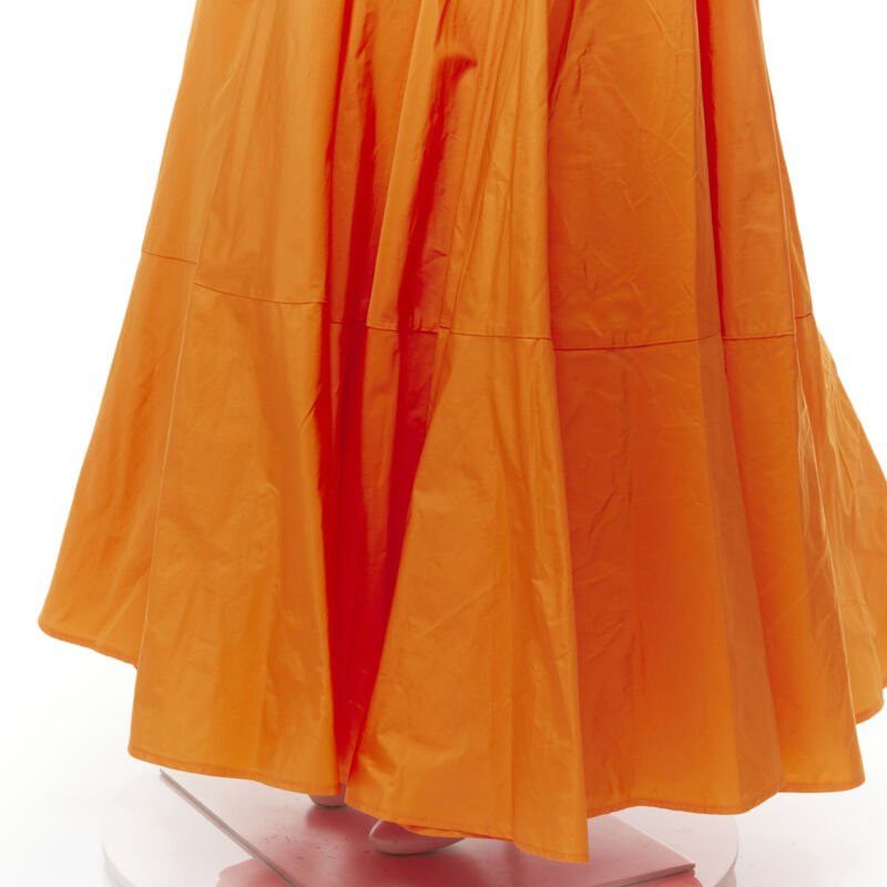 Jacquemus new JACQUEMUS Runway orange long tafetta button front maxi dress gown IT34 XS Size XXS / US 00 / IT 34 - 8 Thumbnail