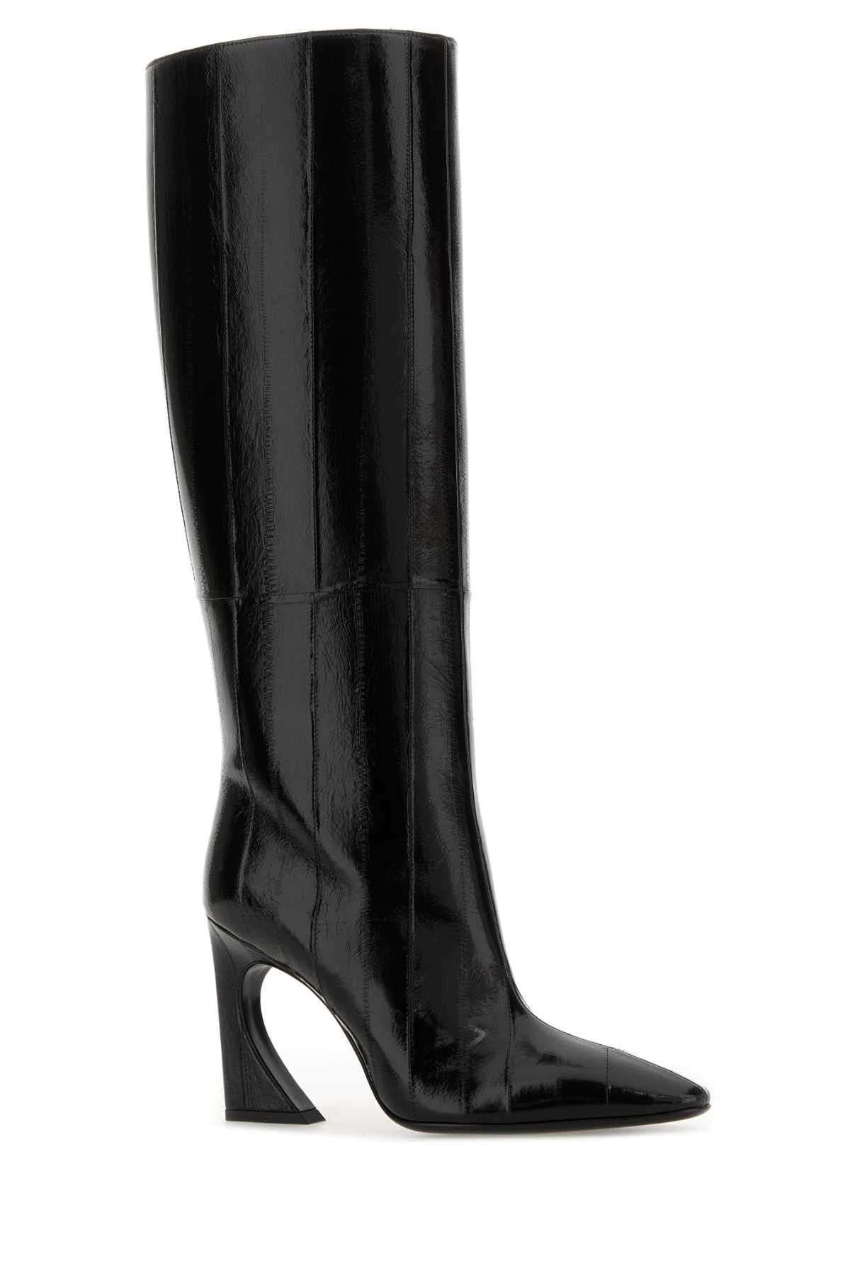 Fendi Black Leather Fendi Arco Boots Size US 11 / IT 41 - 2 Thumbnail