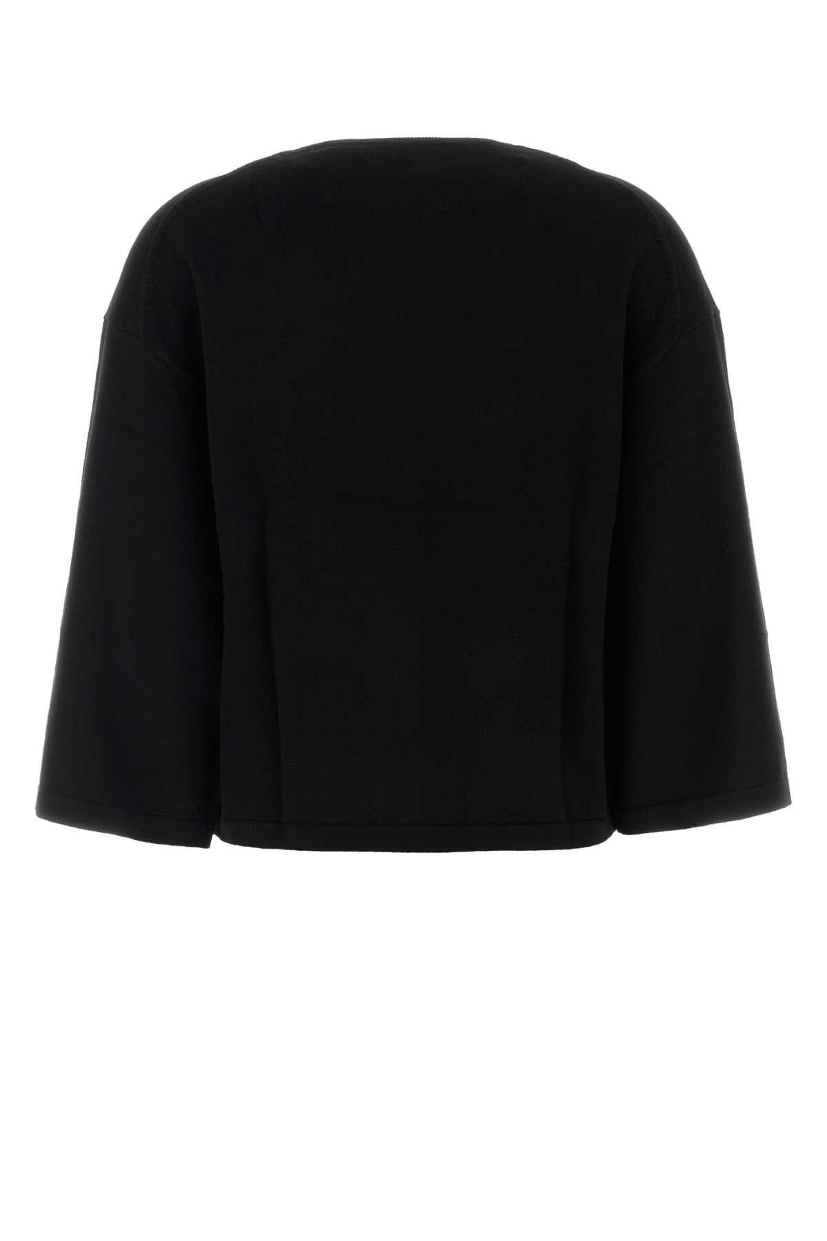 KHAITE Black Wool Daisy Sweater Size S / US 4 / IT 40 - 2 Thumbnail