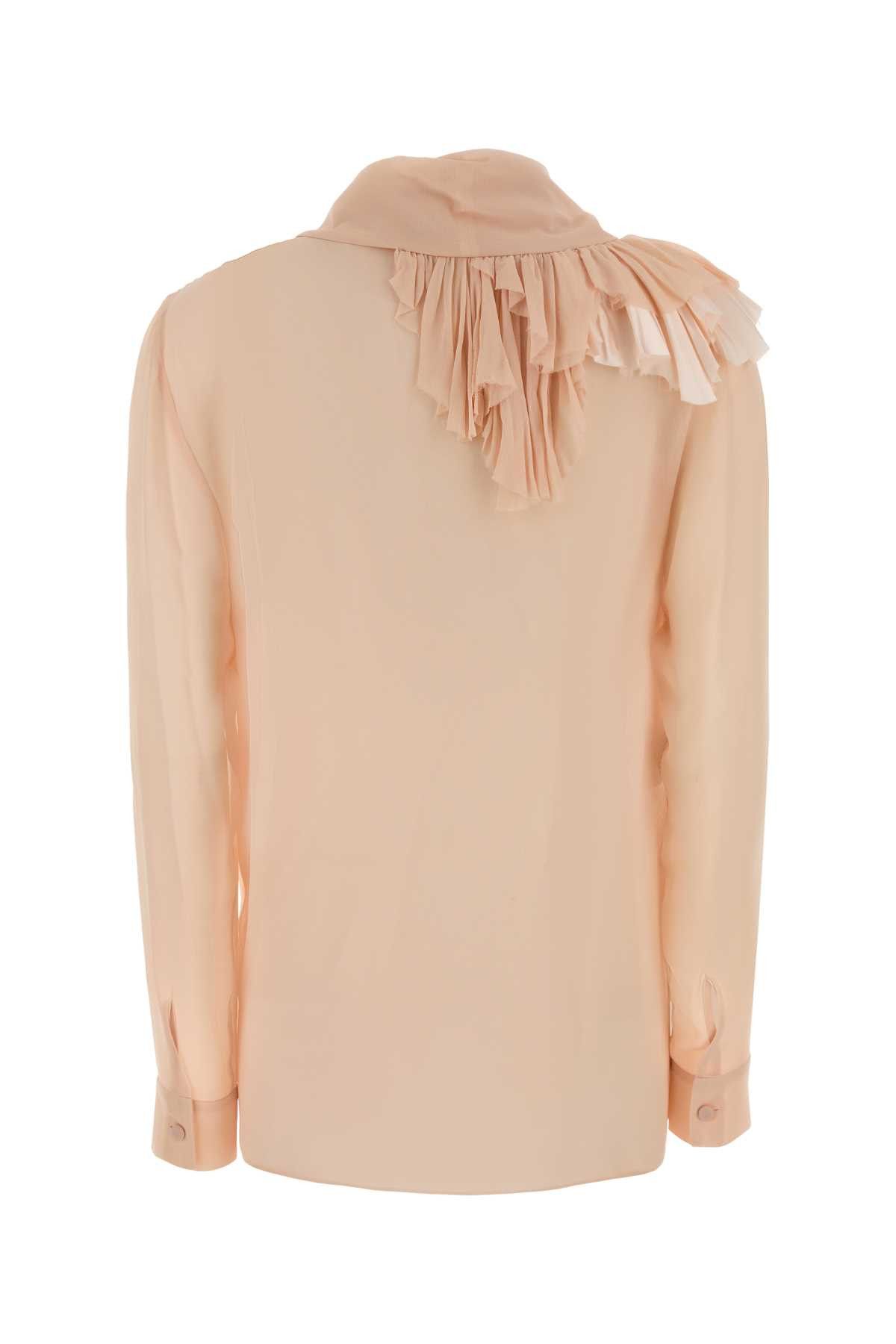Alberta Ferretti Light Pink Silk Shirt Size S / US 4 / IT 40 - 2 Thumbnail