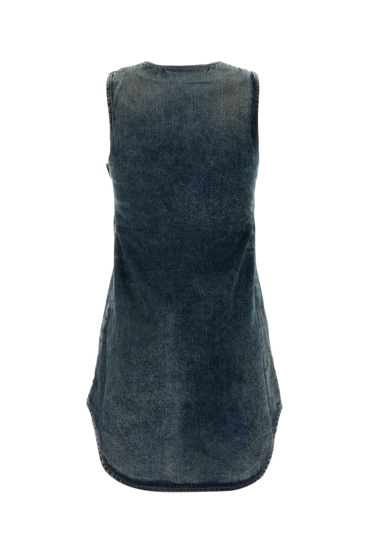 Diesel Denim Mini Dress Size XS / US 0-2 / IT 36-38 - 2 Thumbnail