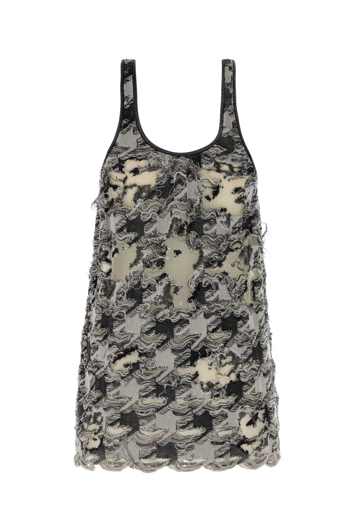 Diesel Multicolor Cotton Blend Mini Dress Size S / US 4 / IT 40 - 2 Thumbnail