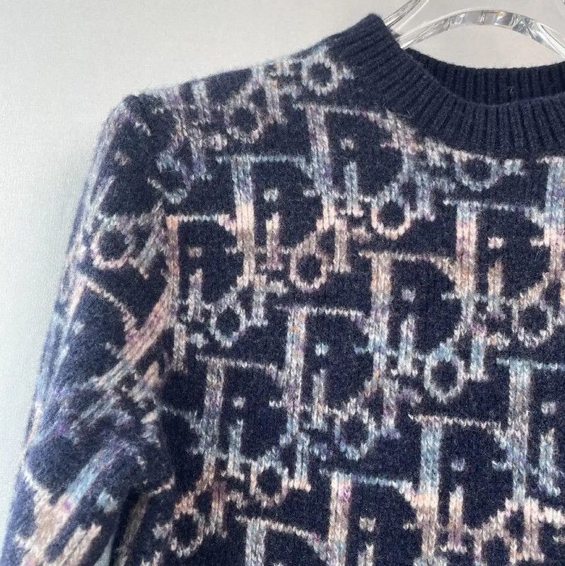 Dior Dior Navy Wool Pullover Sweater for Women 0089 Size XS / US 0-2 / IT 36-38 - 8 Thumbnail