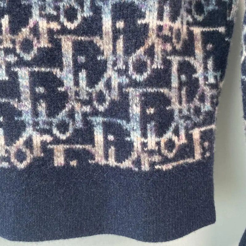 Dior Dior Navy Wool Pullover Sweater for Women 0089 Size XS / US 0-2 / IT 36-38 - 9 Thumbnail