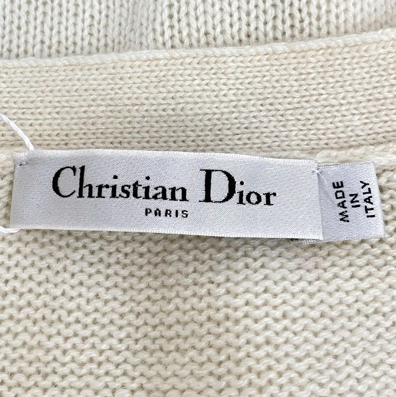 Dior Dior Beige Cashmere Cardigan for Women 0089 Size S / US 4 / IT 40 - 5 Thumbnail