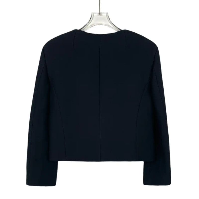 Dior Dior Black Wool Women's Jacket 0089 Size S / US 4 / IT 40 - 2 Thumbnail