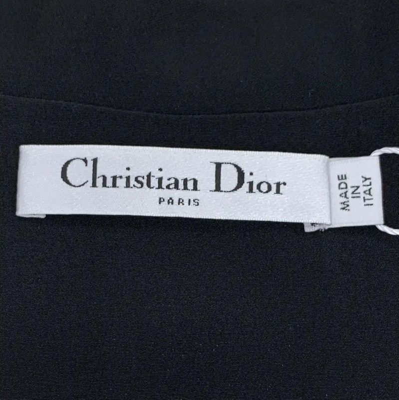 Dior Dior Black Silk Pullover Sweater for Women 0089 Size XXS / US 00 / IT 34 - 5 Thumbnail